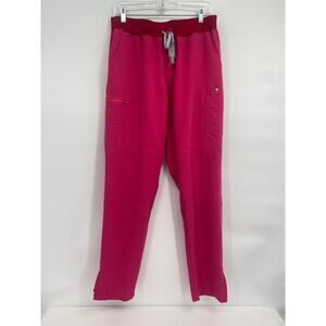 Figs Scrubs Womens Technical Collection Yola Pants Black Skinny Ankle Zip L/T
